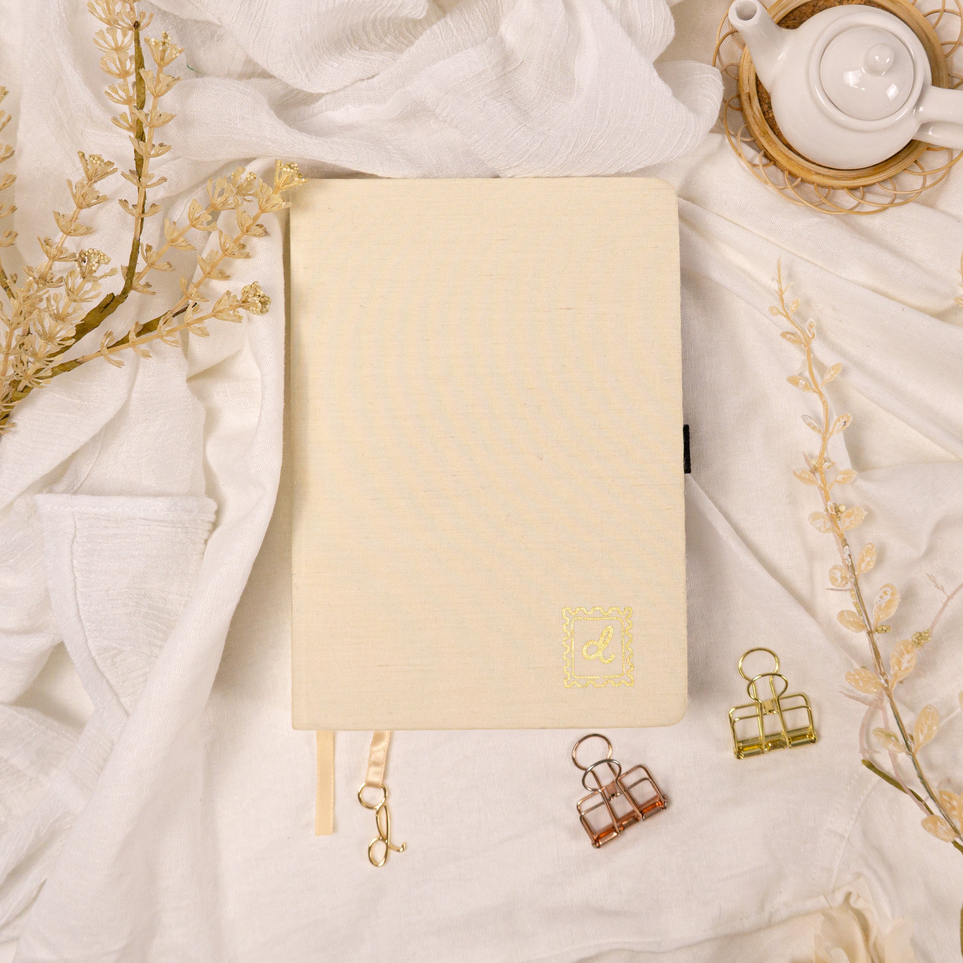 Cherie | Beige Undated Journal Planner